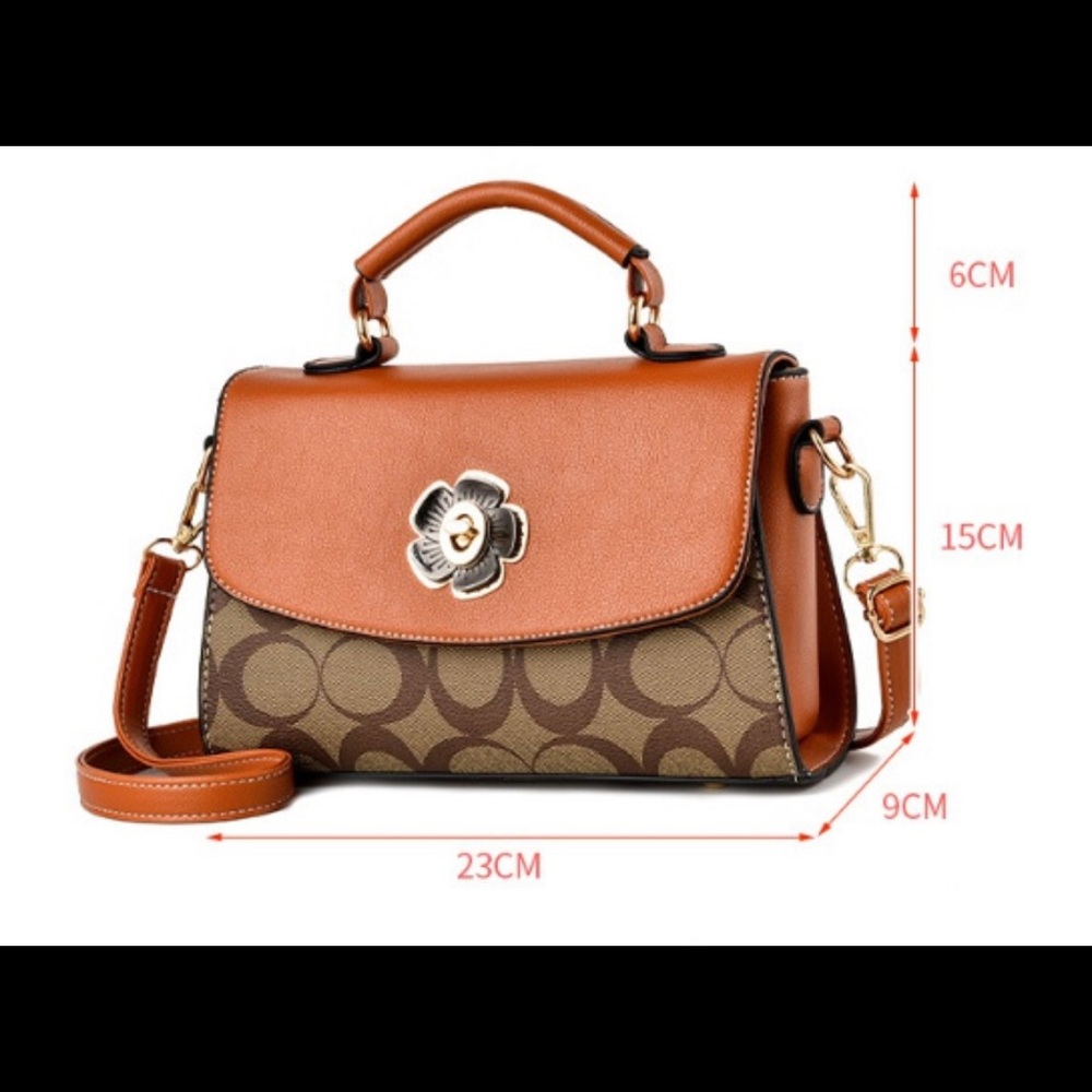 SHOULDER CROSS BAG W/ LOCKET - Picture 2 of 3